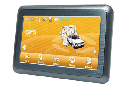 4.3 polegadas Modelo mais recente Slim Car GPS portátil de navegação V4304